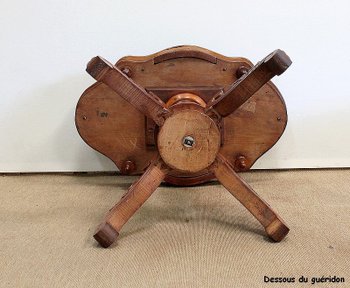 Small Mahogany Violin Pedestal Table - 2nd half of the 19th century