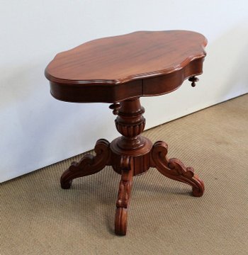 Small Mahogany Violin Pedestal Table - 2nd half of the 19th century