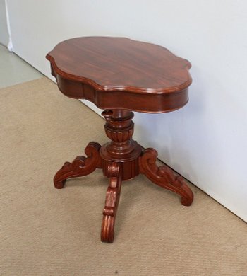 Small Mahogany Violin Pedestal Table - 2nd half of the 19th century