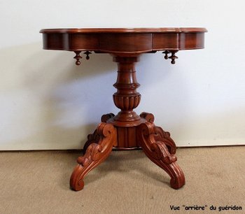 Small Mahogany Violin Pedestal Table - 2nd half of the 19th century