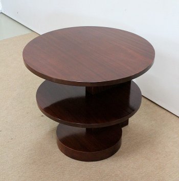 Solid Mahogany Coffee Table, Art Deco – 1930s