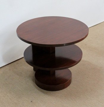 Solid Mahogany Coffee Table, Art Deco – 1930s