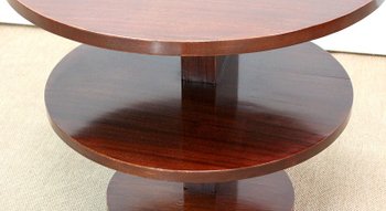 Solid Mahogany Coffee Table, Art Deco – 1930s