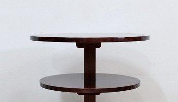 Solid Mahogany Coffee Table, Art Deco – 1930s