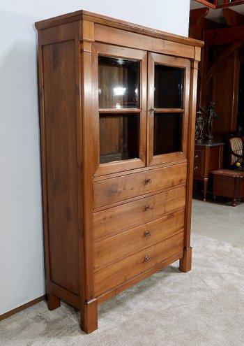 Property Showcase Chest of Drawers in Solid Cherry, Empire Period - Early 19th Century