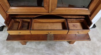 Property Showcase Chest of Drawers in Solid Cherry, Empire Period - Early 19th Century