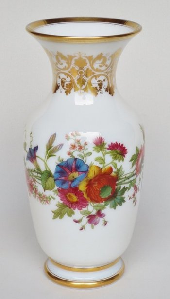 Vase In Opaline Restoration Period.