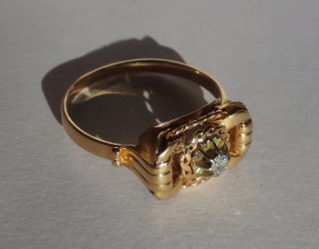 Gold And Diamond Ring.