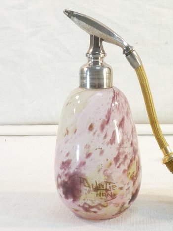 Perfume sprayer DELATTE NANCY in glass Marmoreen ART DECO