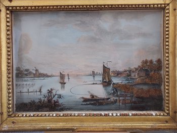 View of the canal from Ypres to Furnes 1808