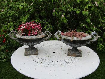 Paire de vasques de jardin