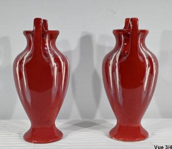 Pair of Ceramic Vases, Art Nouveau - 1900