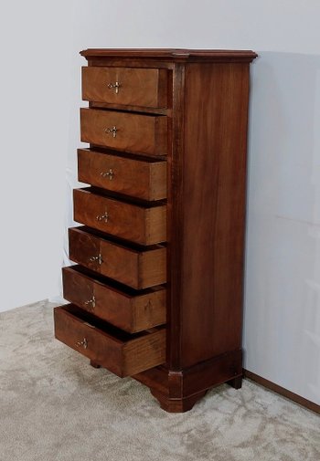 Narrow Mahogany Semainier - Late 19th century