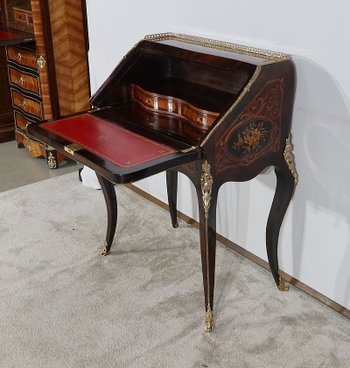 Bureau de Pente en Bois Précieux, époque Napoléon III – Milieu XIXe