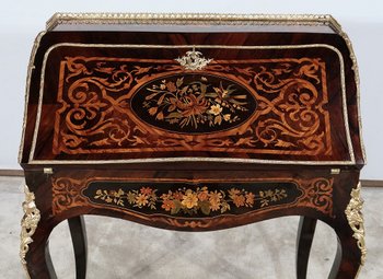 Bureau de Pente en Bois Précieux, époque Napoléon III – Milieu XIXe