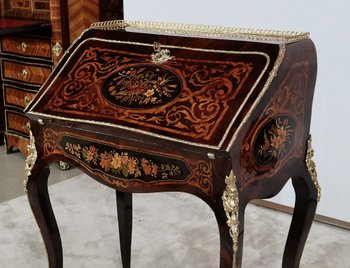 Bureau de Pente en Bois Précieux, époque Napoléon III – Milieu XIXe