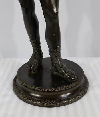 Important Bronze " Narcissus " by M. Amodio - End of XIXth century