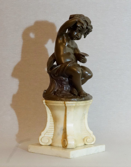 Paire De Putti Vendangeurs Vers 1780 