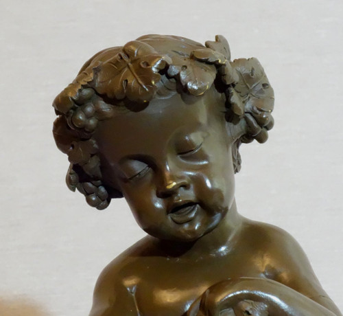 Paire De Putti Vendangeurs Vers 1780 