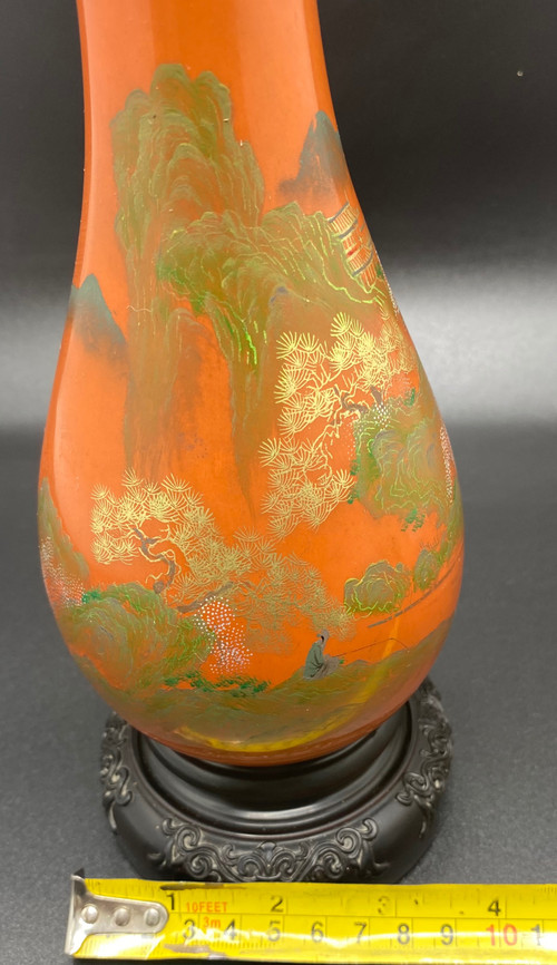 VASE LAQUÉ JAPONAIS 