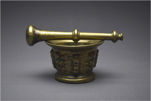 France, 19th century, massive mortar and pestle