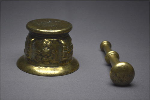 France, 19th century, massive mortar and pestle