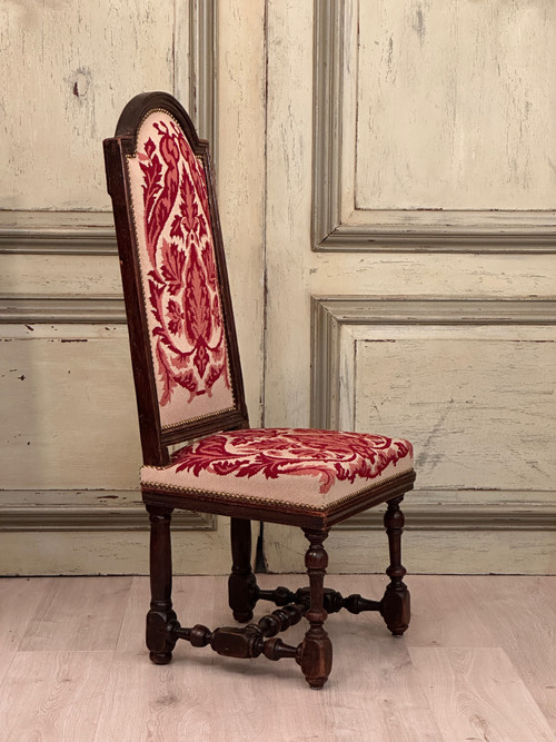 Chaise En Noyer d'Epoque Louis XIII XVIIème