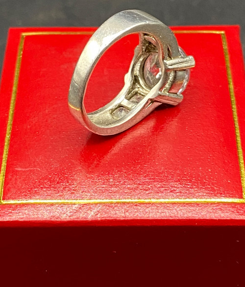 RING AUS STERLINGSILBER UM 1980