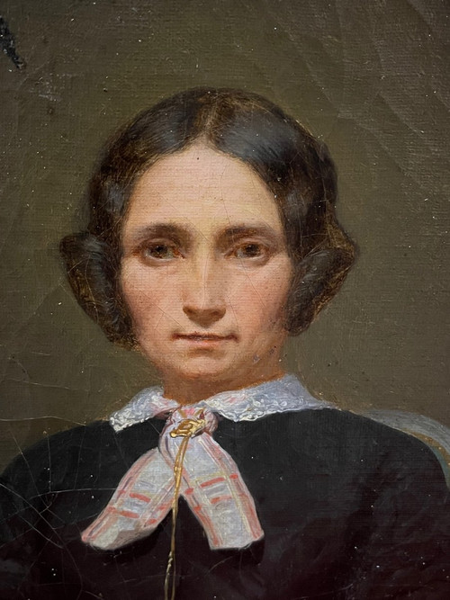 Painting Portrait By Hippolyte Lazerges 1817-1887