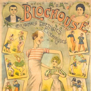 Amerikanisches Poster Ch Levy Mr And Mrs Blochouse Exzentrische Duettisten