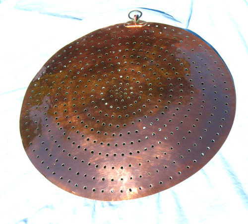 Very large copper tableware 19th century in perfect condition d : 50,7 cm