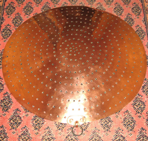 Very large copper tableware 19th century in perfect condition d : 50,7 cm