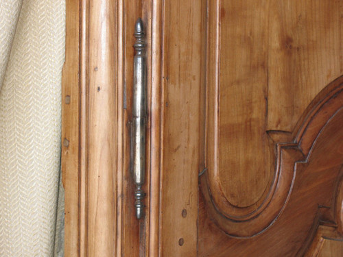 Cherry woodwork with 2 doors 19th century Louis XV style