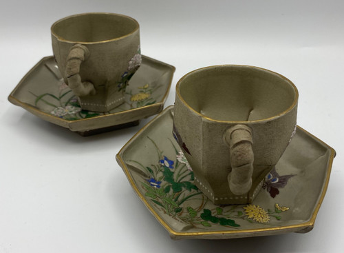 PAIR OF TERRACOTTA CUPS