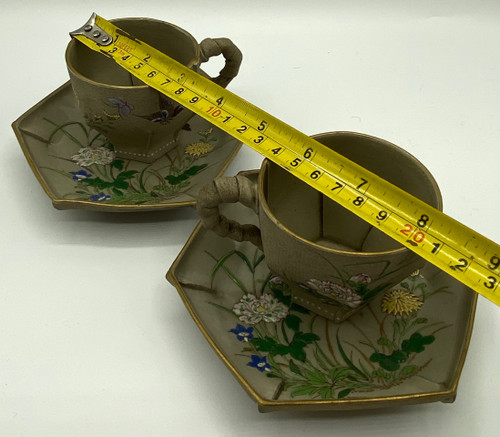 PAIR OF TERRACOTTA CUPS