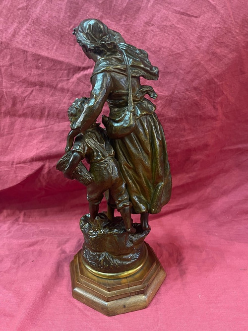 Statue Sculpture Spelter By Ernest Rancoulet