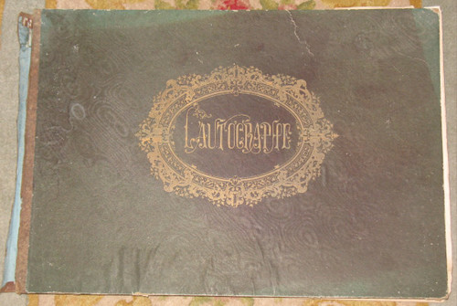 The autograph Book of autographs of personalities 210 pages 1st edition of 1864