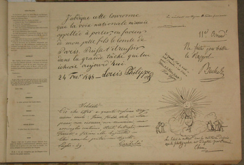 The autograph Book of autographs of personalities 210 pages 1st edition of 1864