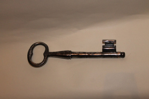 Large wrought iron key from the 18th century