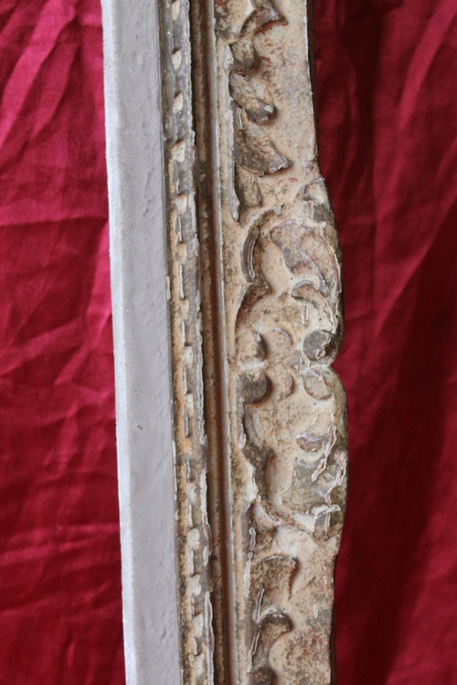 Large Montparnasse frame in carved wood 120 x 69 cm