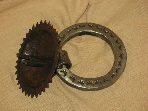 17th century wrought iron door knocker