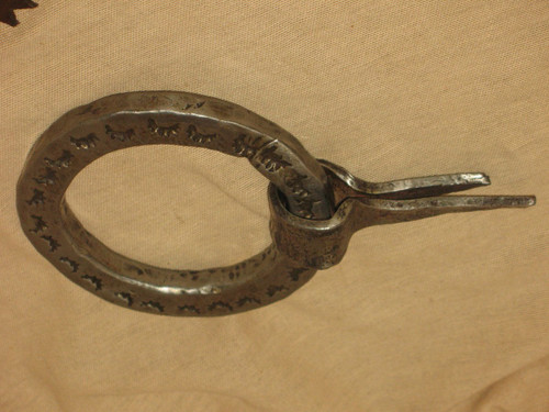 17th century wrought iron door knocker