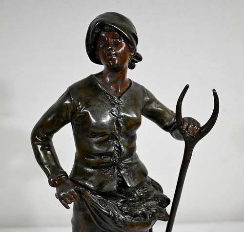 Important Spelter "End of Day", after F. Moreau - Early 20th Century