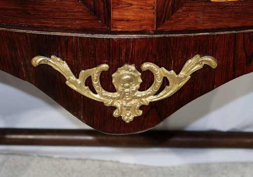 Small Tomb Commode in Precious Wood, Louis XIV / Louis XV transition – 18th century