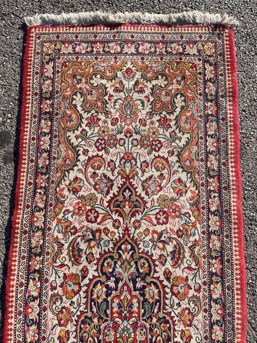 Persian Ghoum Carpet Iran About 1980 Wool And Silk