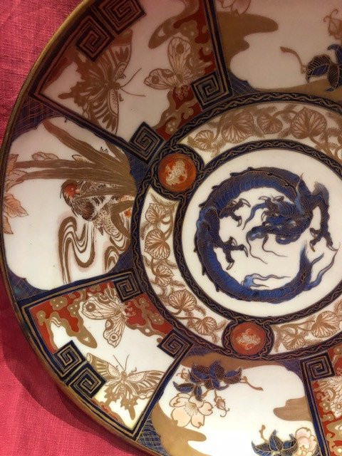 Imposing China Porcelain Dish XIX Eme