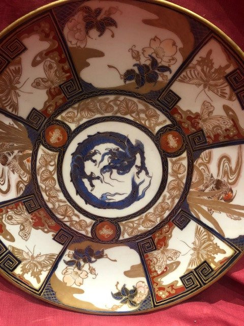 Imposing China Porcelain Dish XIX Eme