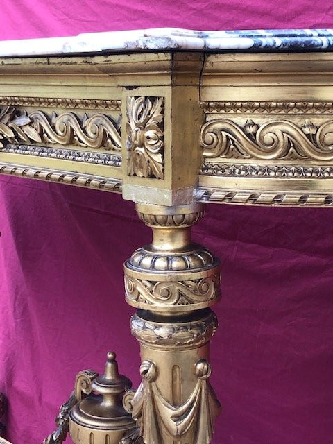 IMPOSING Gilded Wood Console Napoleon III period