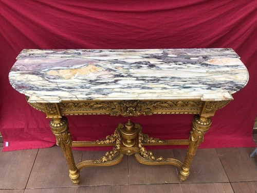 IMPOSING Gilded Wood Console Napoleon III period