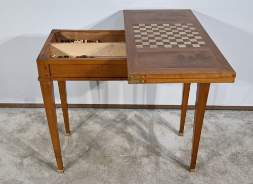 Console Table and Games in Cherry, Directoire style - 1st part of the 19th century